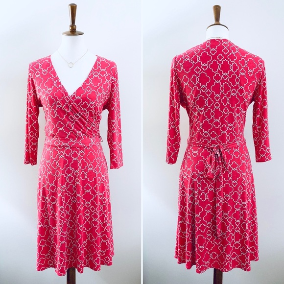 41 Hawthorn Dresses & Skirts - 41 HAWTHORN Renesme Geo Jersey Faux Wrap Dress